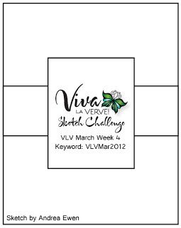 255x320 The Stamping Scrapbooker Viva La Verve, Birthday Wishes! Card - Birthday Wishes Sketch