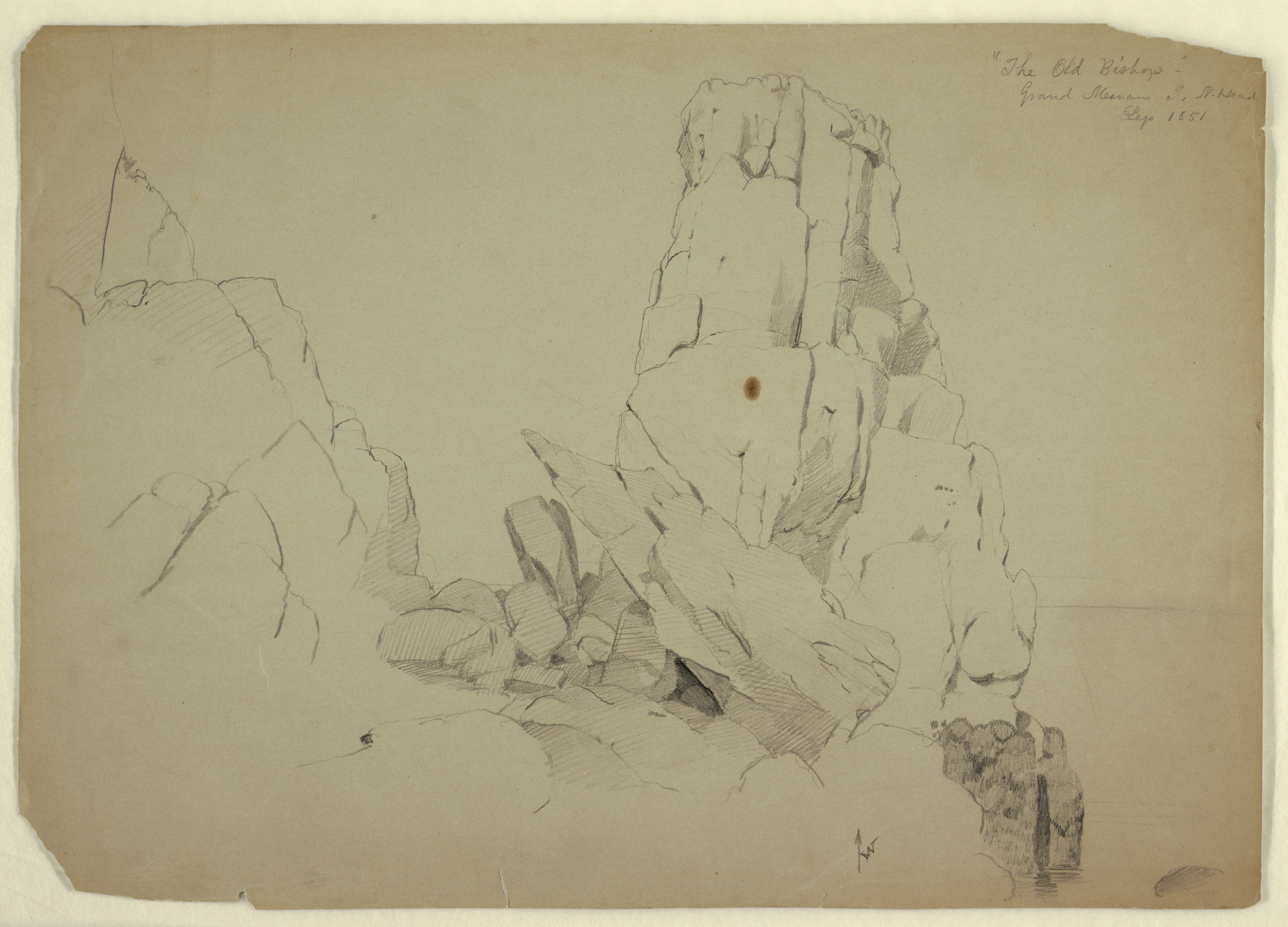 4096x2949 Filedrawing, The Old Bishop, September 1851 (Ch 18197871).jpg - Bishop Sketch