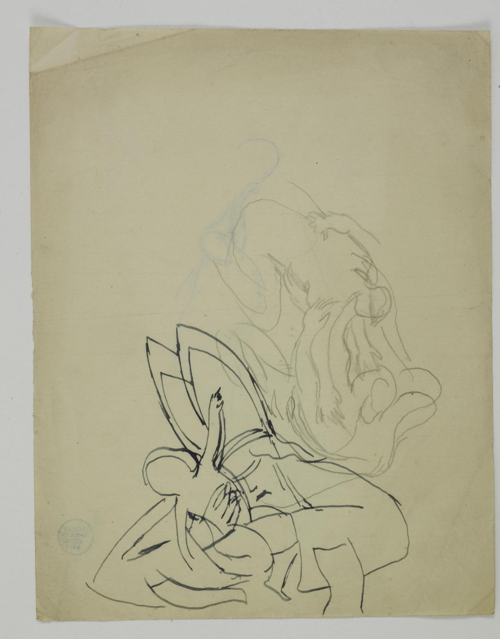 1721x2200 Sir Stanley Spencer - Bishop Sketch