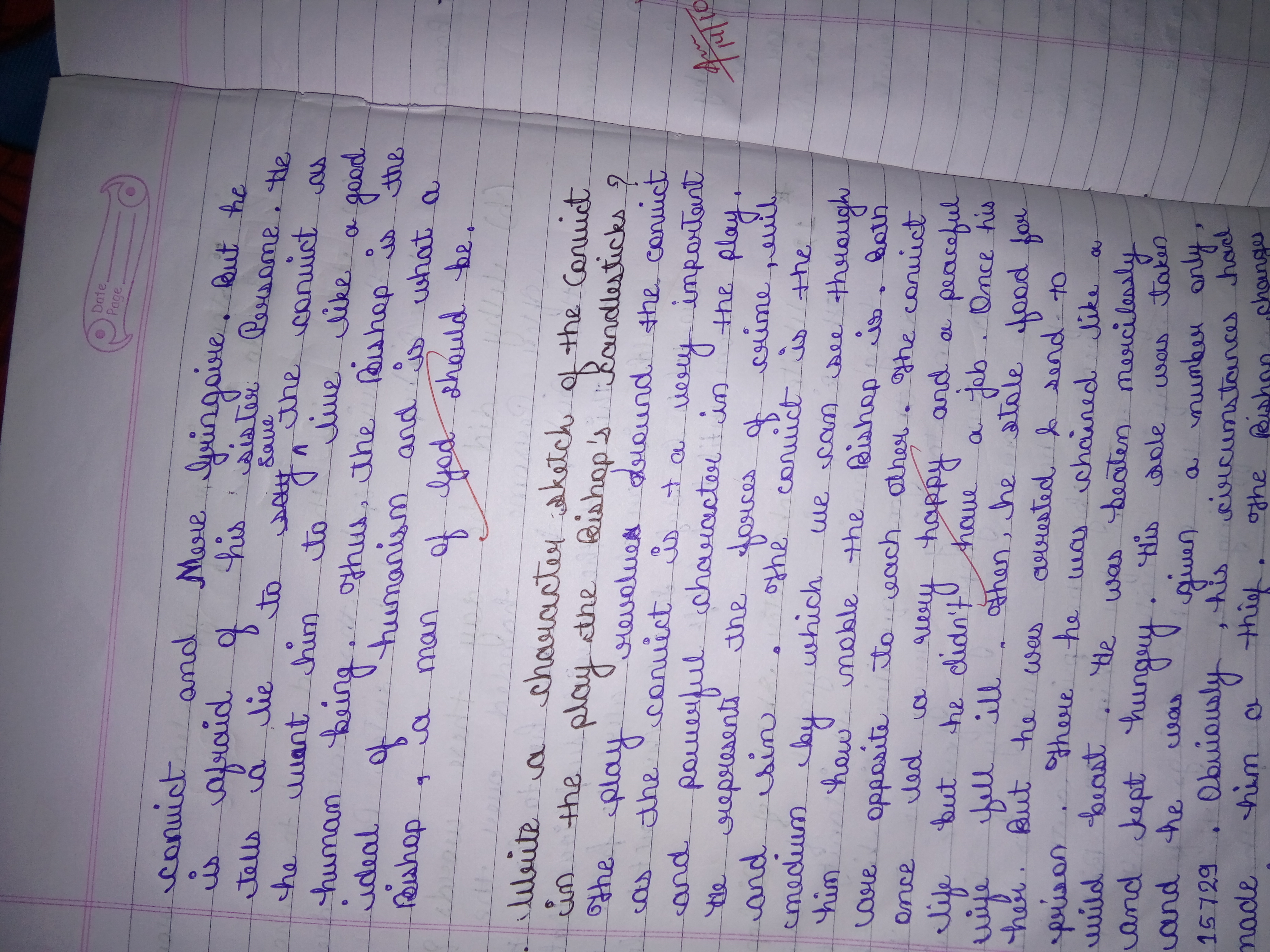 4160x3120 What Is The Character Sketch Of Persome ,bishop And Convict - Bishop Sketch