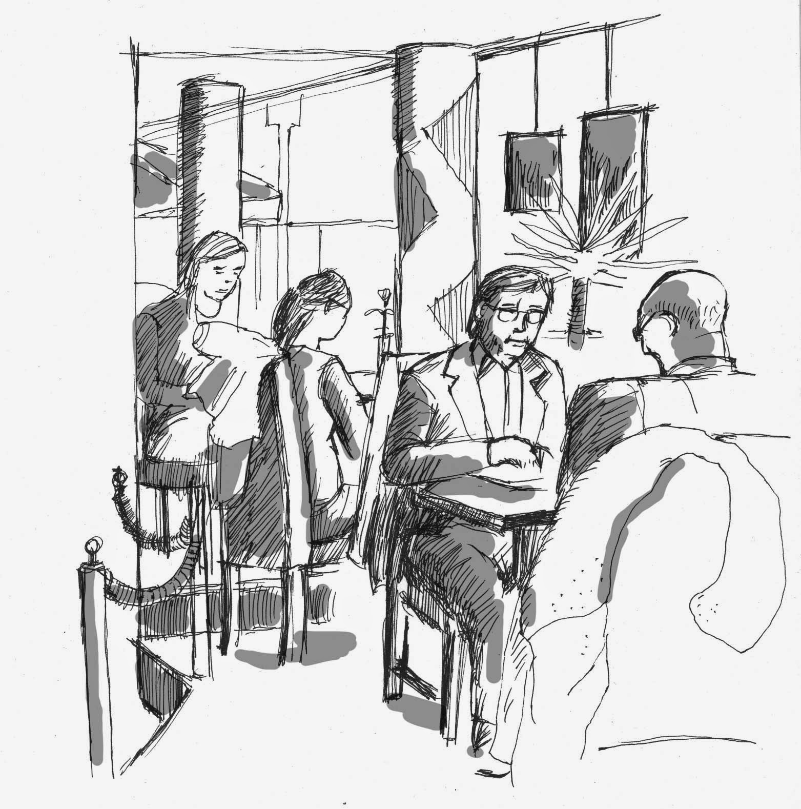 1563x1578 Urban Sketchers Eskilstuna (Sweden) Bistro In Eskilstuna! - Bistro Sketch