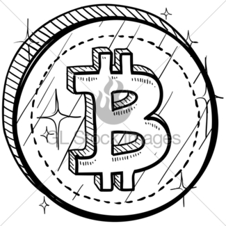 325x325 Bitcoin Currency Value Sketch Gl Stock Images - Bitcoin Sketch
