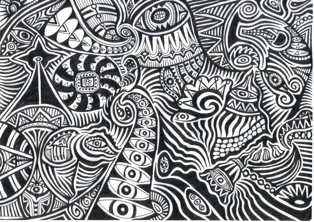 1024x725 Cool Black And White Designs Kitchen Design Images Eye Catching - Black And White Abstract Sketches