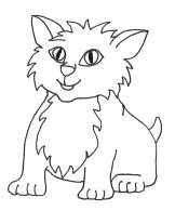 162x207 Real Cat Drawing Clip Art - Black And White Cat Sketch