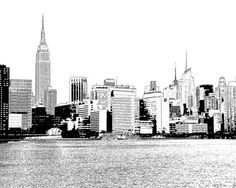 236x188 Black And White City Skyline New York - Black And White City Sketches