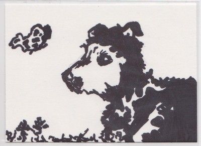 400x291 Quick Sketch Ink Cute Black Amp White Dog Puppy Puppy Ink - Black And White Dog Sketches