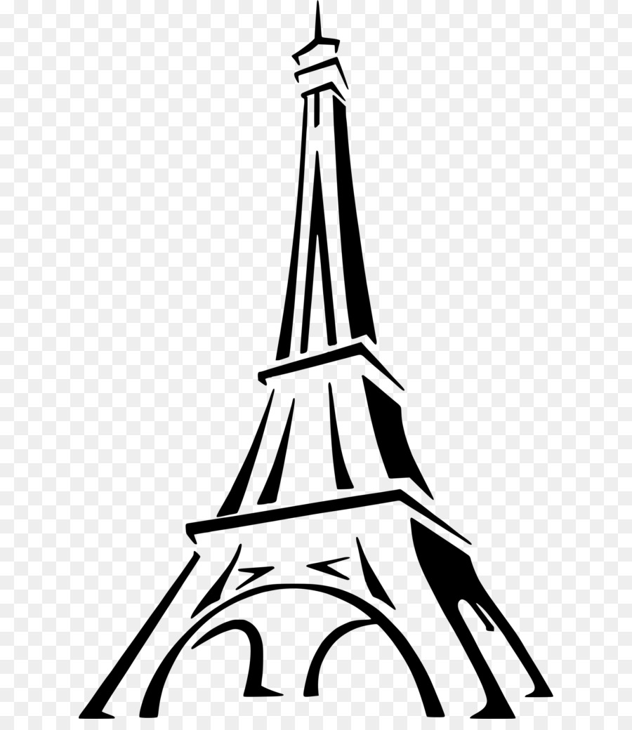 900x1040 Eiffel Tower Drawing Line Art Sketch - Black And White Eiffel Tower Sketch