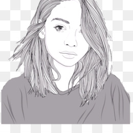 260x260 Drawing Art Sketchbook Ideas Sketch - Black And White Girl Sketch