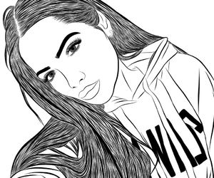 300x250 68 Images About Black And White Girl Sketch On We Heart It See - Black And White Girl Sketch