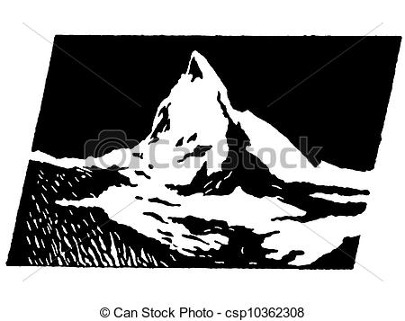 450x357 Photos Mountain Black And White Drawings, - Black And White Mountain Sketch