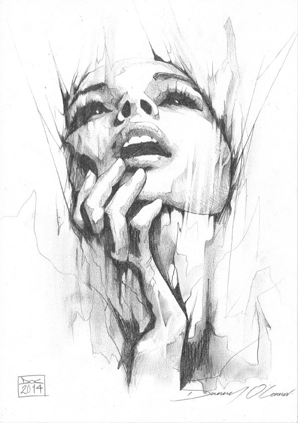 593x842 Portrait Pencil Study By Art By Doc . That Is A Hard - Black And White Pencil Sketch