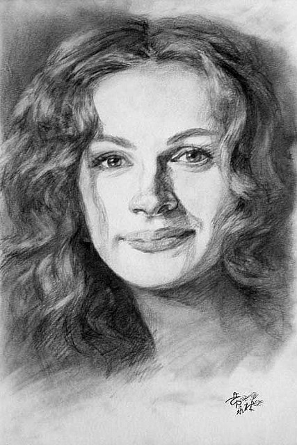 427x640 Cool Pencil Portrait Drawing - Black And White Portrait Sketches