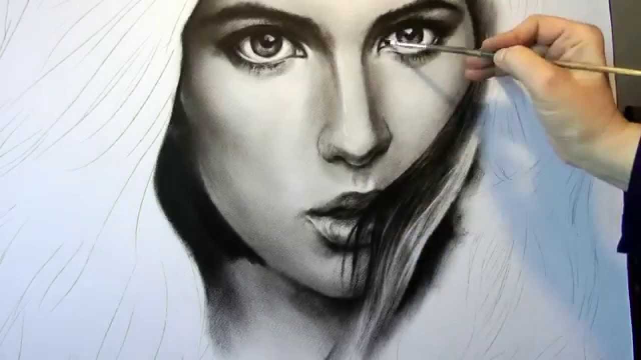 Black And White Portrait Sketches at PaintingValley.com | Explore ...