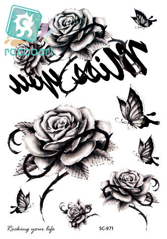339x484 Online Shop Rocooart Sc2971 Hd Taty Sketch Black White Rose - Black And White Rose Sketch
