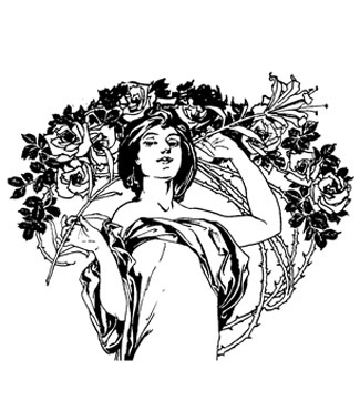 325x362 Line Illustration Adding Color - Black And White Sketches Art