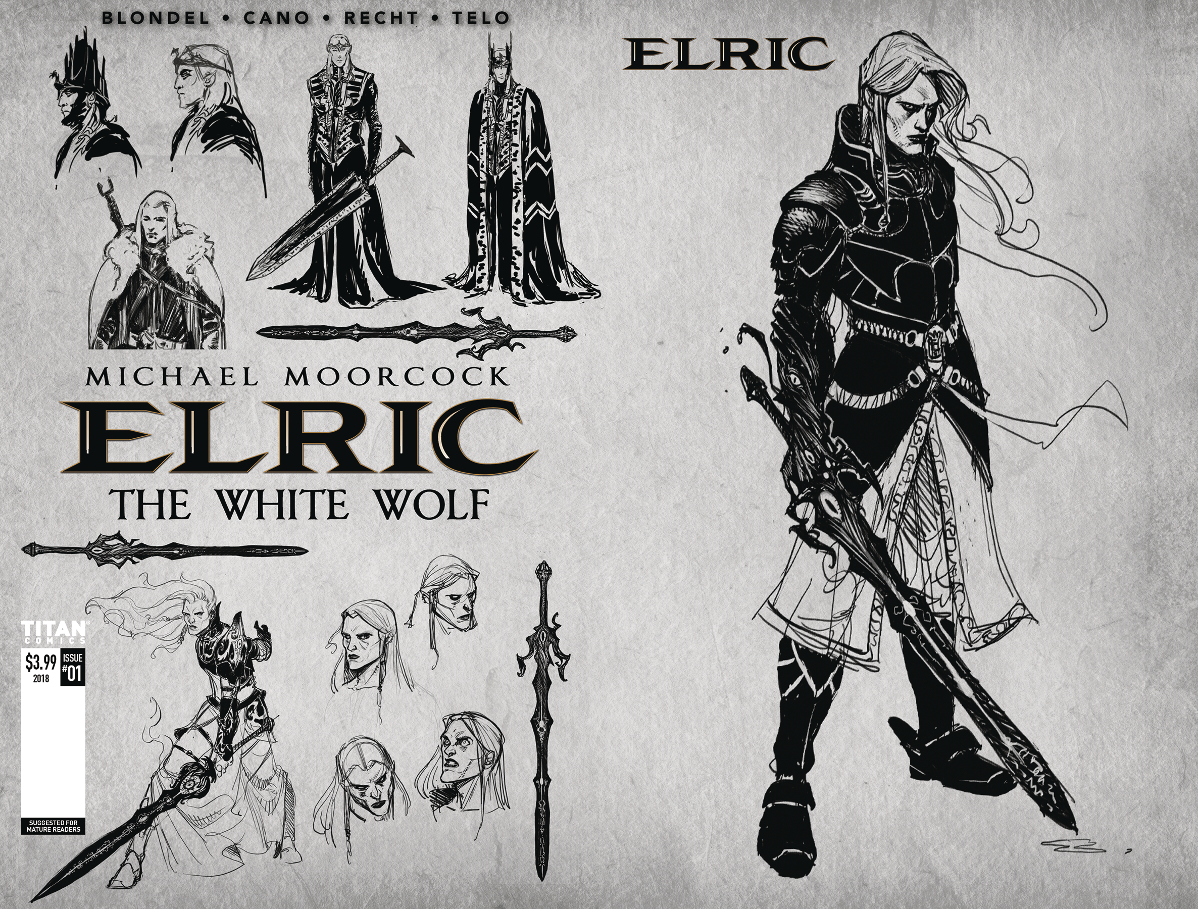 2372x1800 Elric White Wolf - Black And White Wolf Sketch
