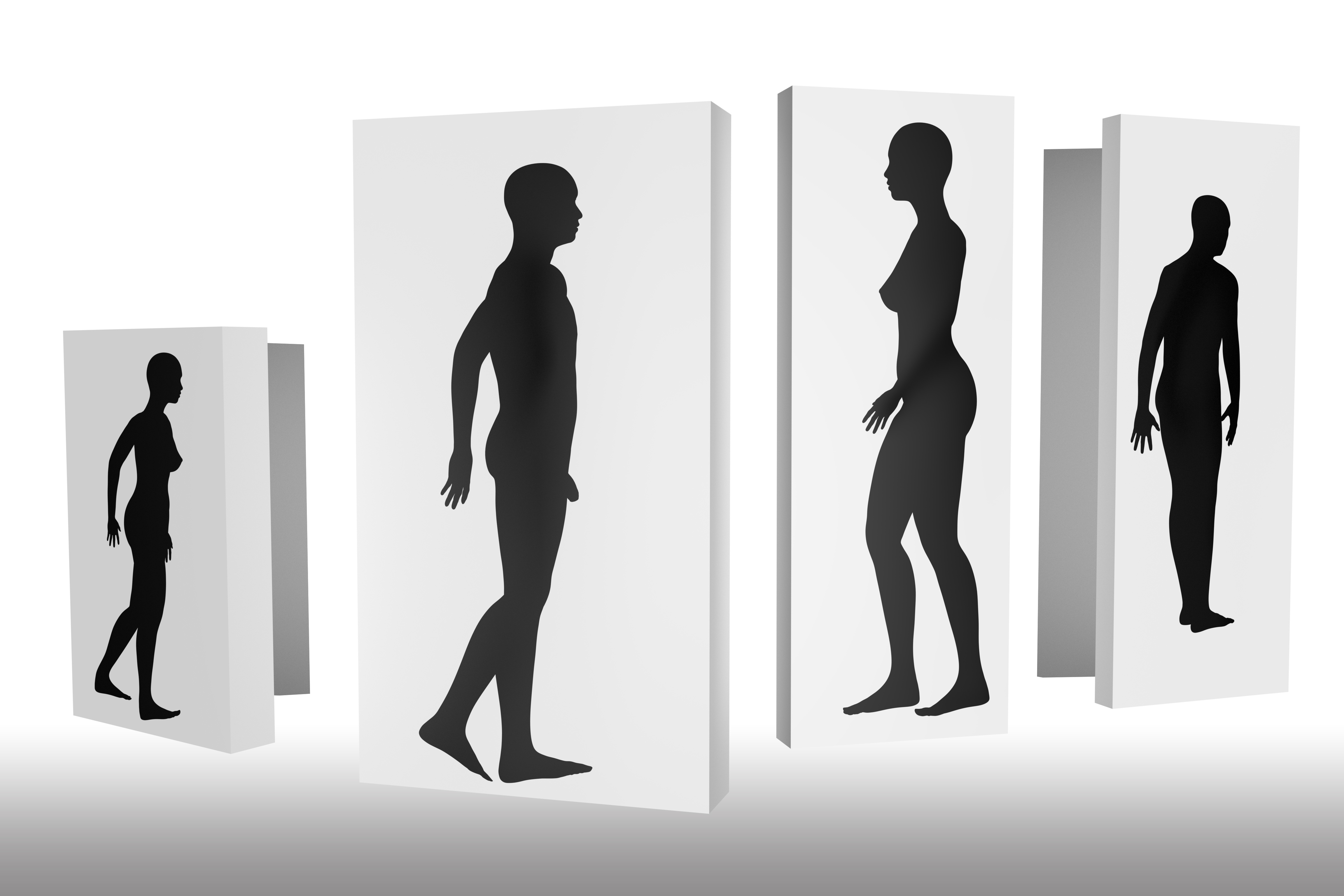 4800x3200 Free Images Man, Silhouette, Black And White, Woman, Human - Black And White Woman Sketch