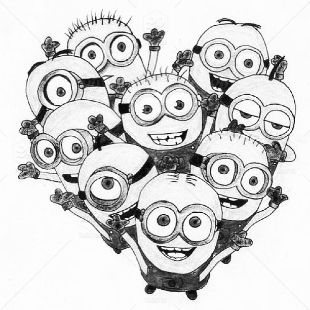 612x612 Art - Black And Yellow Sketch