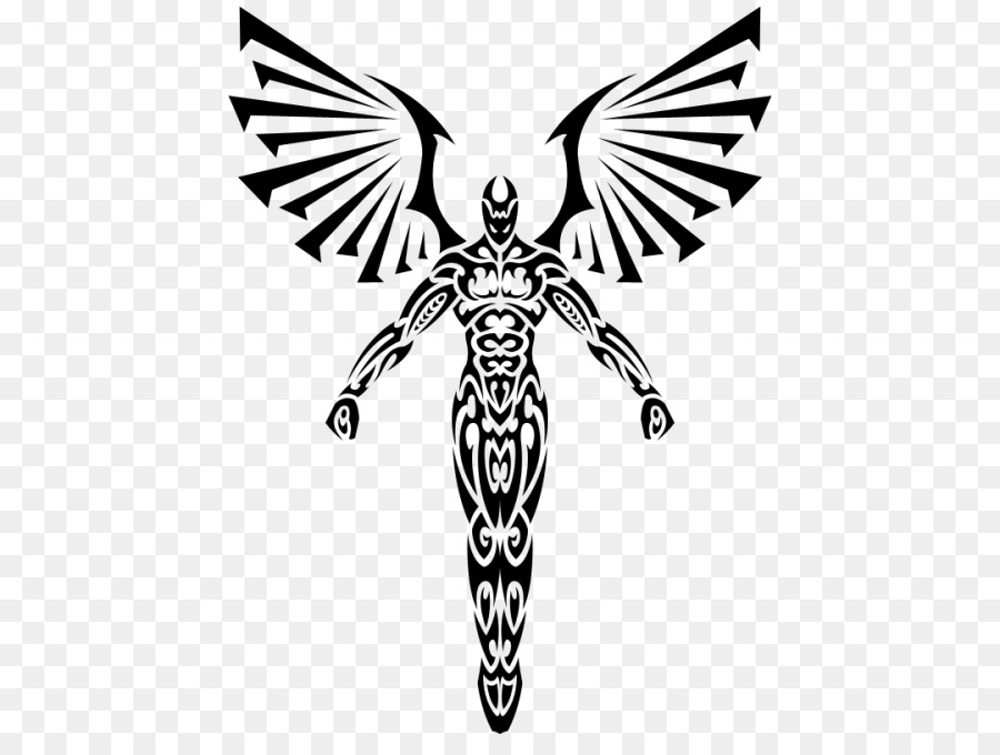 900x680 Guardian Angel Pencil Sketch Tattoos Pictures - Black Angel Sketch