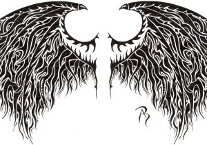 300x210 Angel Wings Fallen Sketch Beautiful Pictures - Black Angel Sketch