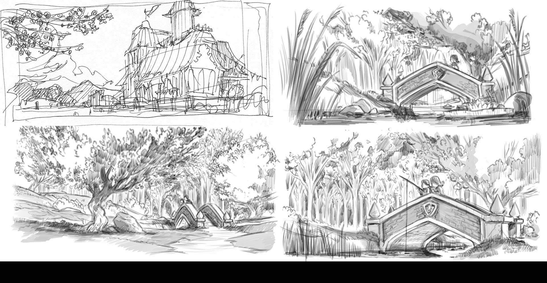 1920x996 Bille Storm Andersen Freelance Environment Artist - Black Art Sketches