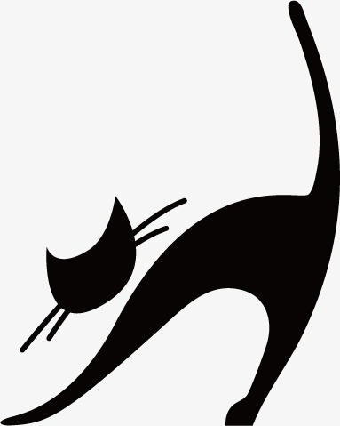 383x479 Black Cat Silhouette, Cat Clipart, Black Cat, Sketch Png And - Black Cat Sketch