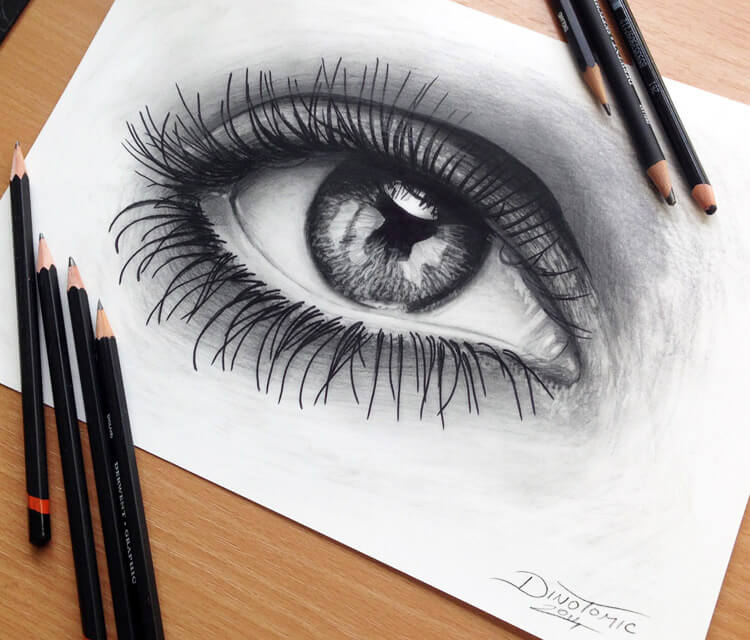 Black Eye Sketch at PaintingValley.com | Explore collection of Black ...