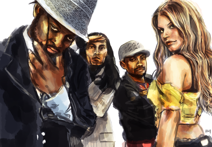 900x627 Black Eyed Peas By Haychel - Black Eyed Peas Sketch
