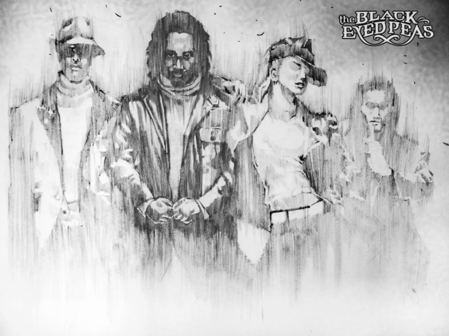 900x675 Black Eyed Peas By Kowerallen - Black Eyed Peas Sketch