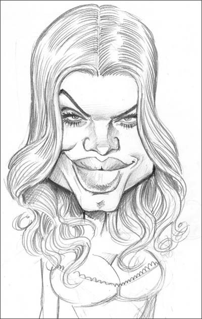 400x633 Richmond Illustration Inc. - Black Eyed Peas Sketch