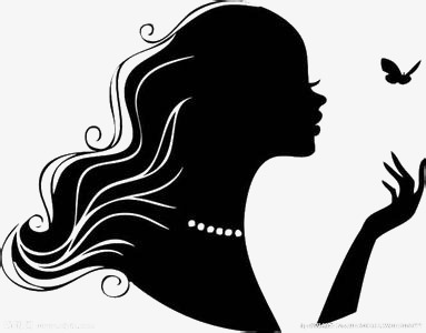 383x300 Black Girl Silhouette, Black, Girl, Sketch Png Image And Clipart - Black Girl Sketch