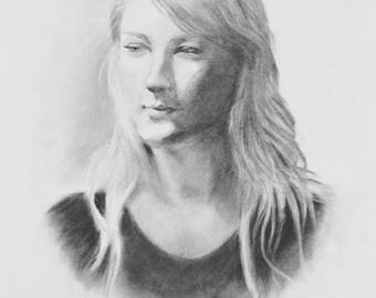 340x270 Charcoal Drawings Amp Illustrations Etsy - Black Girl Sketch