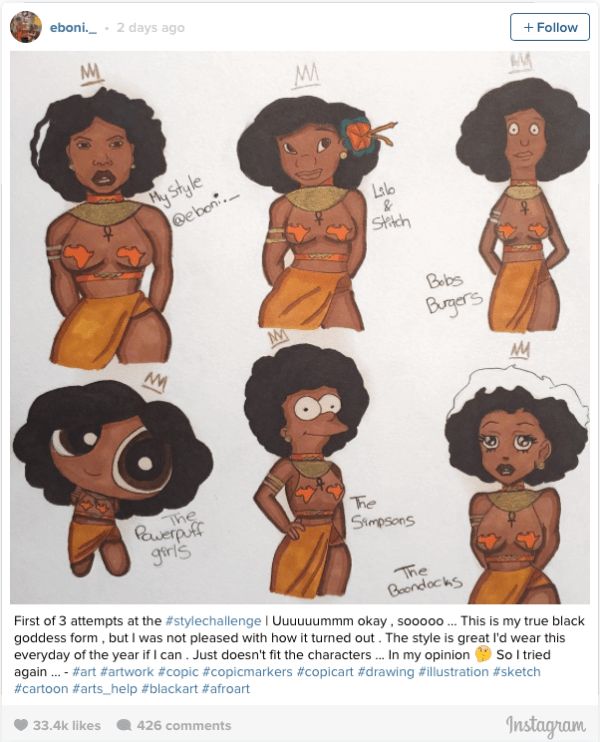 600x742 Collection Of Free Emolliated Clipart Black Girl. Download On Ubisafe - Black Girl Sketch