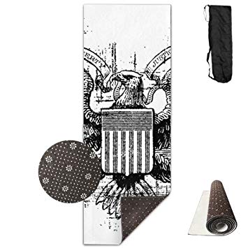 355x355 Black Hawk Exercise Yoga Mat For Pilates, Fitness - Black Hawk Sketch