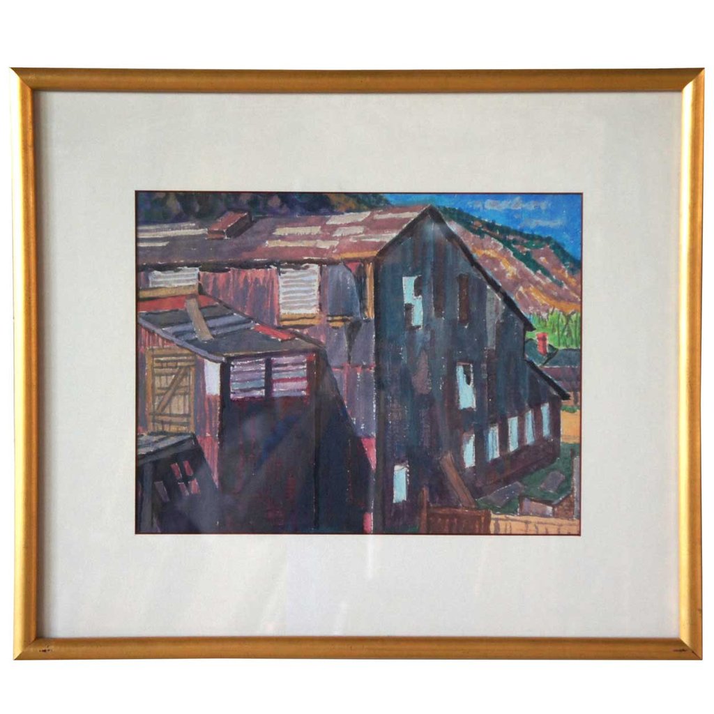 1024x1024 Paul Kauvar Smith Watercolor Painting, Sketch Of Black Hawk, Colorado - Black Hawk Sketch