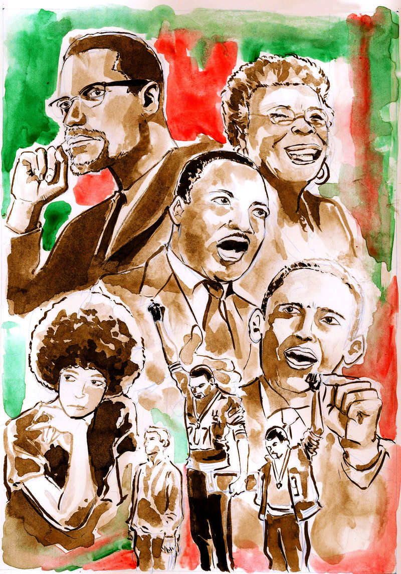 800x1145 Black History Month Wallpaper - Black History Sketches