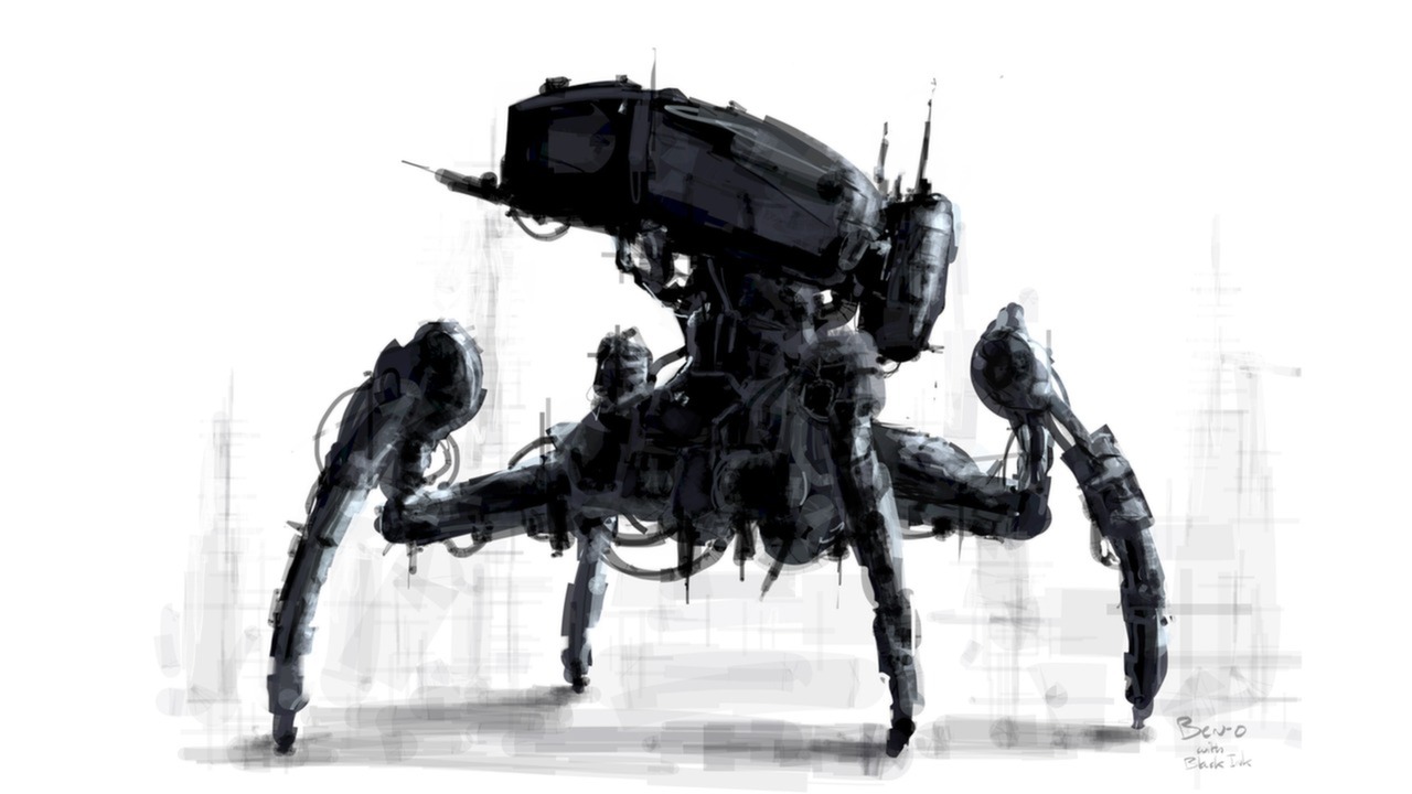 1280x720 Black Ink On Steam - Black Ink Sketches