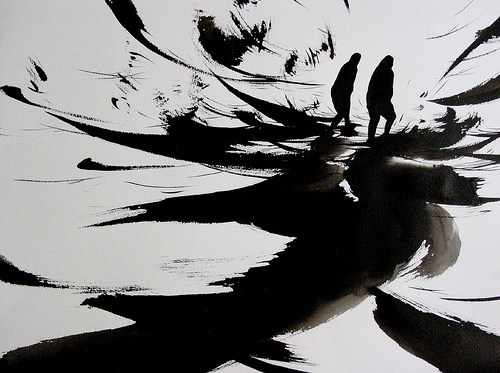 500x373 Ink Drawing Brush And Wash Techniques Clara Lieu - Black Ink Sketches