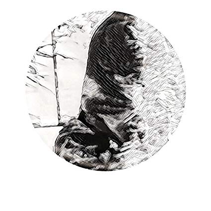 425x425 Black Lab Laying In The Sun Sketch Phone Stand Holder Socket For - Black Lab Sketch