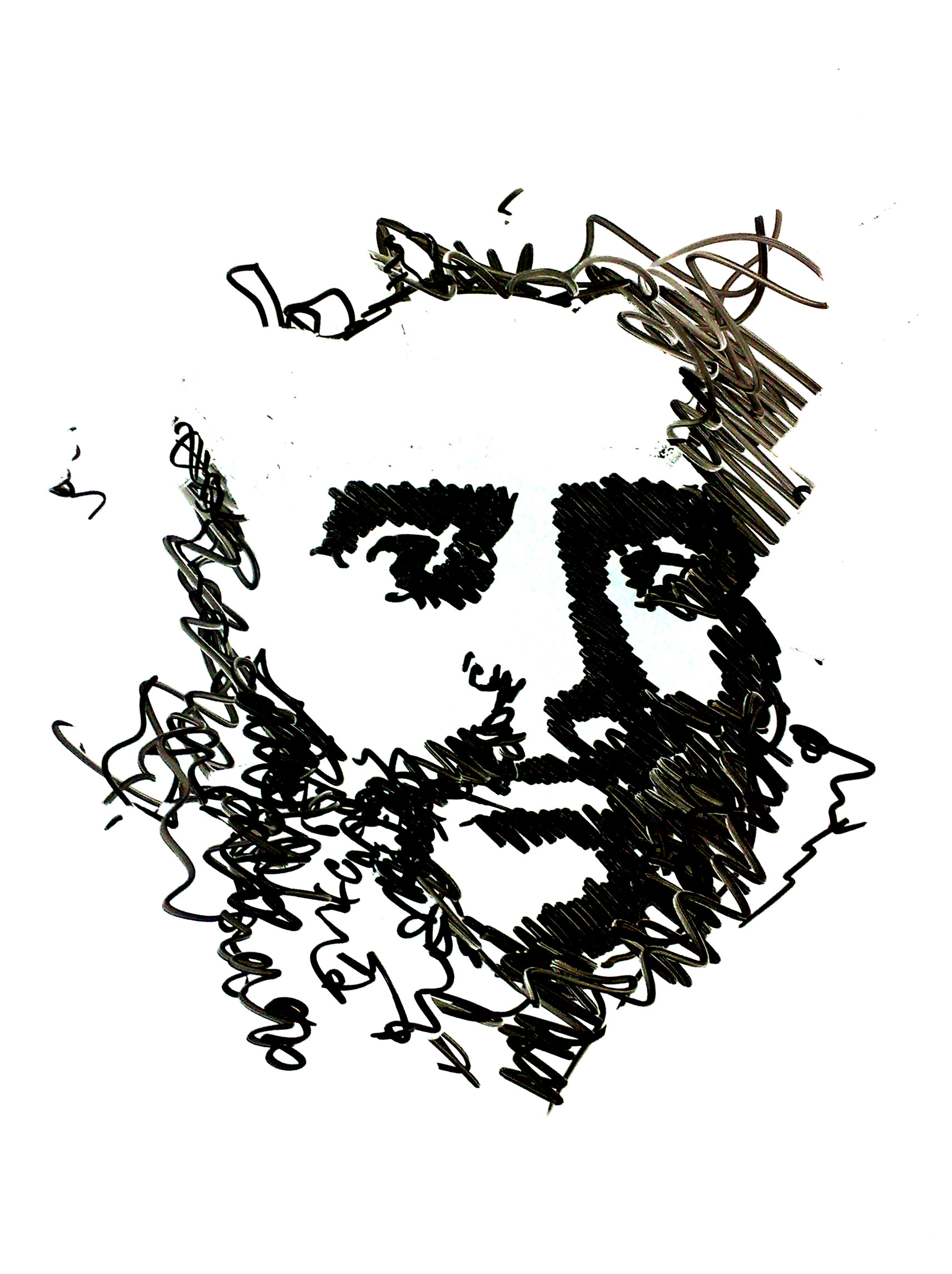 1712x2291 Fileauto Portrait By Wissam Shekhani - Black Marker Sketches