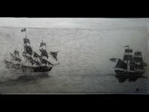 480x360 How To Draw...black Pearl!!! Pirates Of The Caribbean 2017 - Black Pearl Ship Sketch