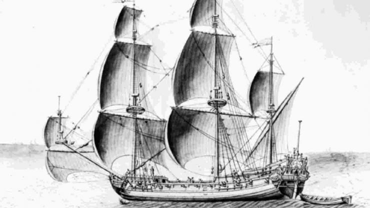 740x416 Real Vessels That Inspired Pirates Of The Caribbean Ships - Black Pearl Ship Sketch