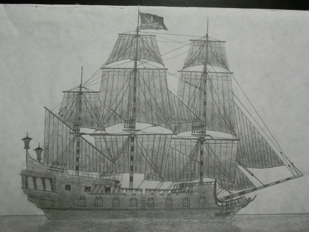 Black Pearl Ship Sketch at Explore collection of