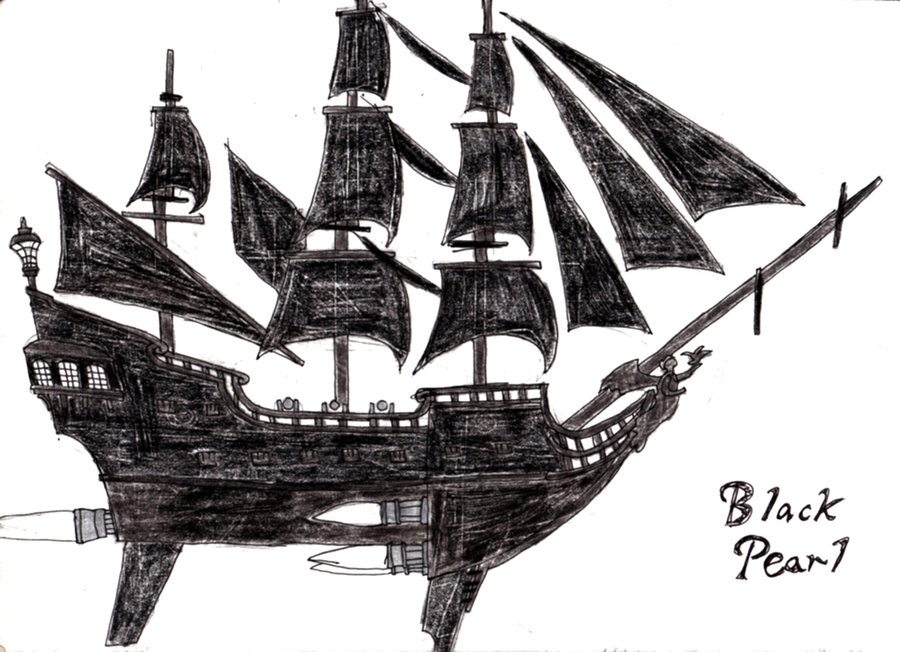 900x652 Treasure Planet Black Pearl By Edward Smee - Black Pearl Sketch