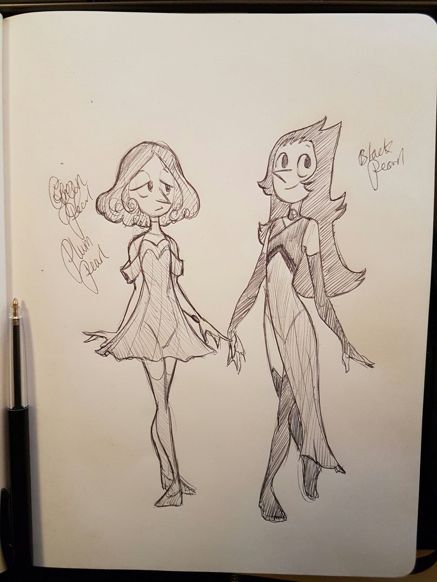 900x1200 Open On Twitter Accidentally Made 2 Pearl - Black Pearl Sketch