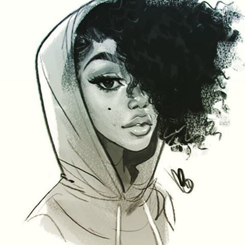 Black People Sketches at PaintingValley.com | Explore collection of ...