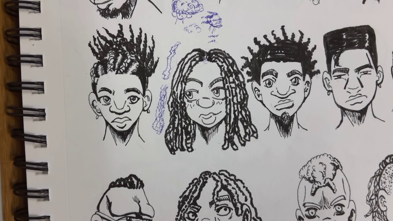 1280x720 Re Up) How To Draw (Manga Style) Black People - Black People Sketches