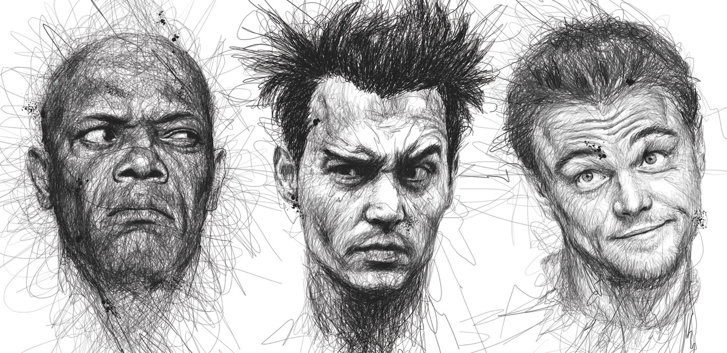 1440x700 Remarkable Face Sketches By Vince Low - Black People Sketches