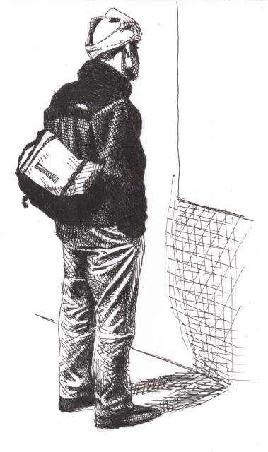 379x640 Sketches More Museum People Artwork By D. B. Clemons - Black People Sketches