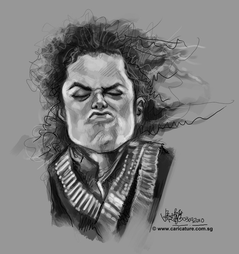 470x500 Sketch Of Michael Jackson By Jit Famous People Cartoon Toonpool - Black People Sketches